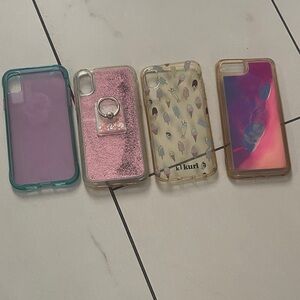 Phone Case Set - Purple, Pink, Cream, Tan
